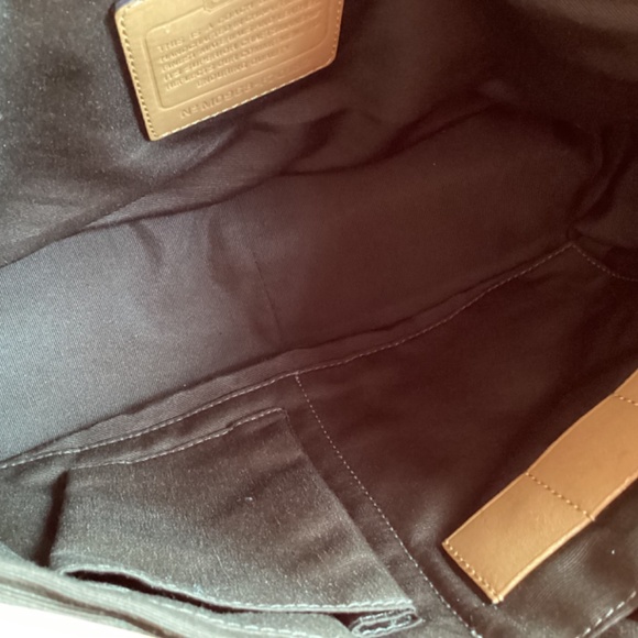 Coach Monogram Crossbody Messenger Style Handbag - Picture 9 of 14